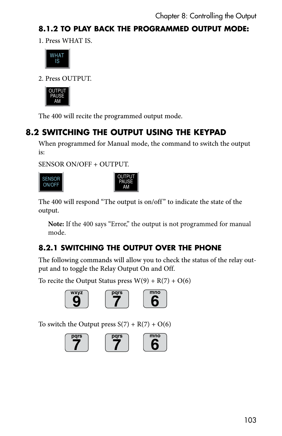 Sensaphone 400 User Manual | Page 105 / 134