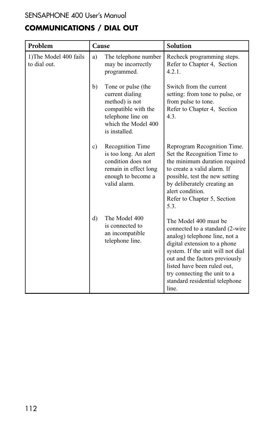 Sensaphone 400 User Manual | Page 114 / 134