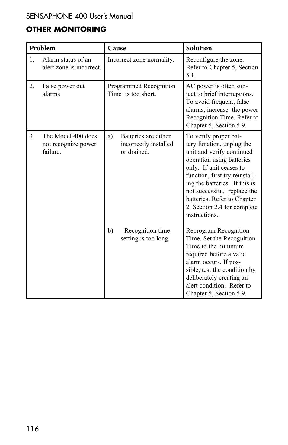 Sensaphone 400 User Manual | Page 118 / 134