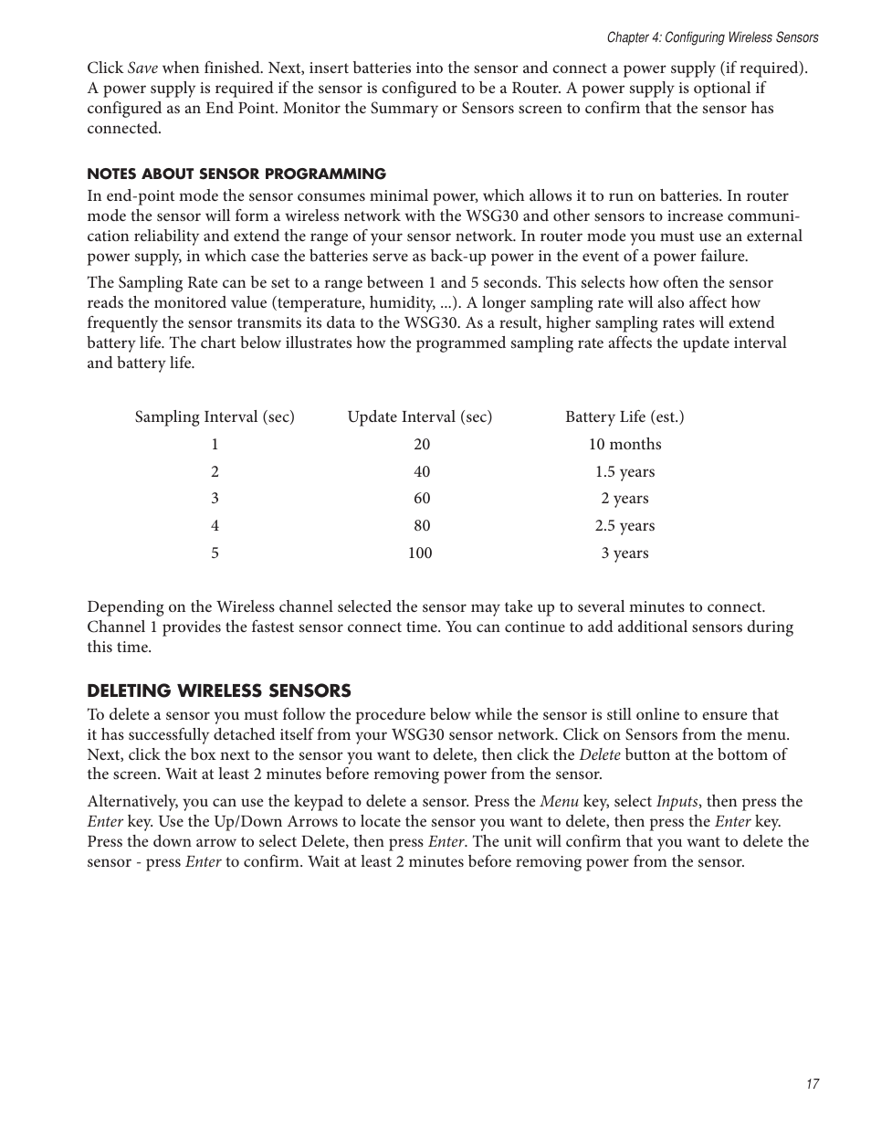 Sensaphone WSG30 System Users manual User Manual | Page 17 / 57