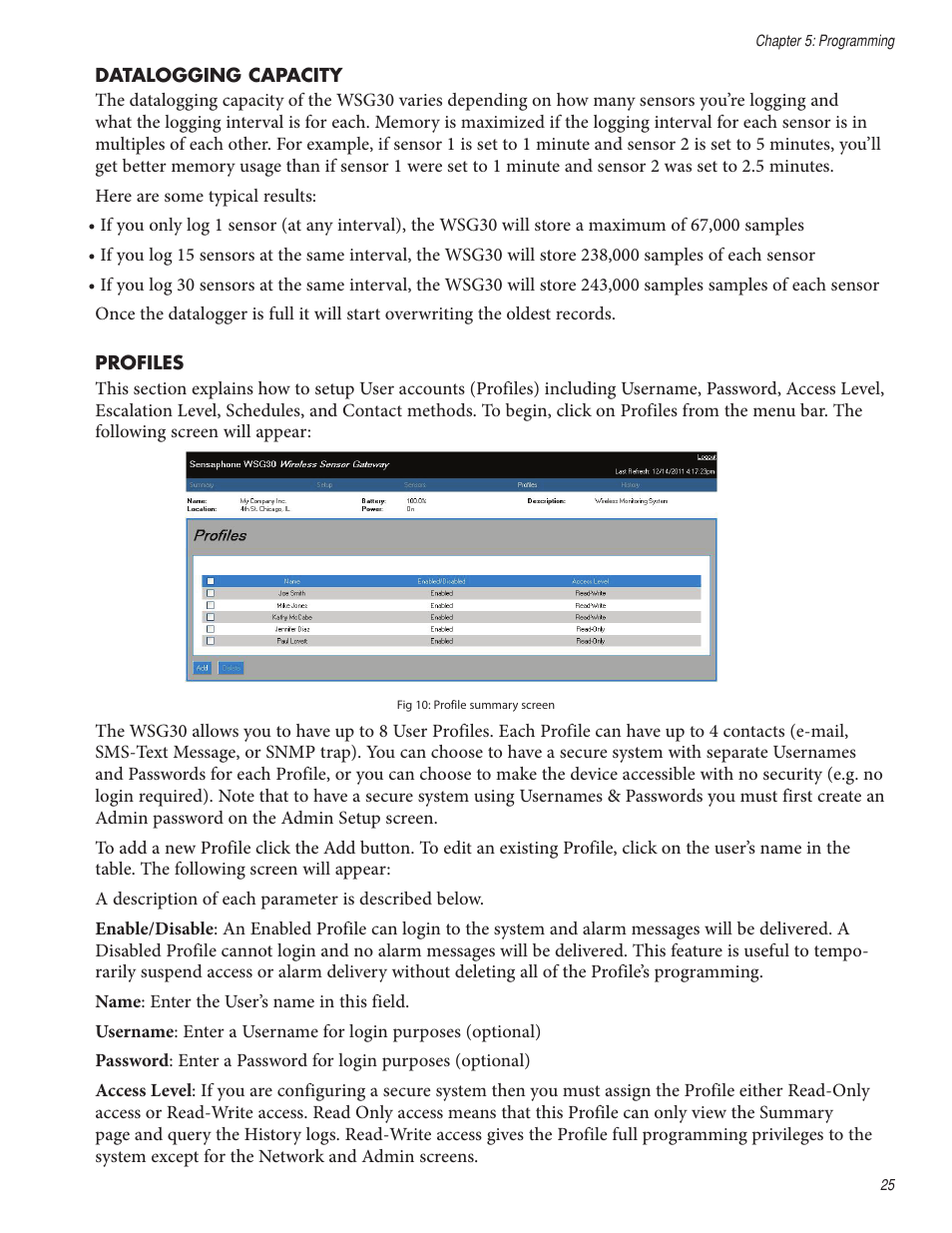 Sensaphone WSG30 System Users manual User Manual | Page 25 / 57