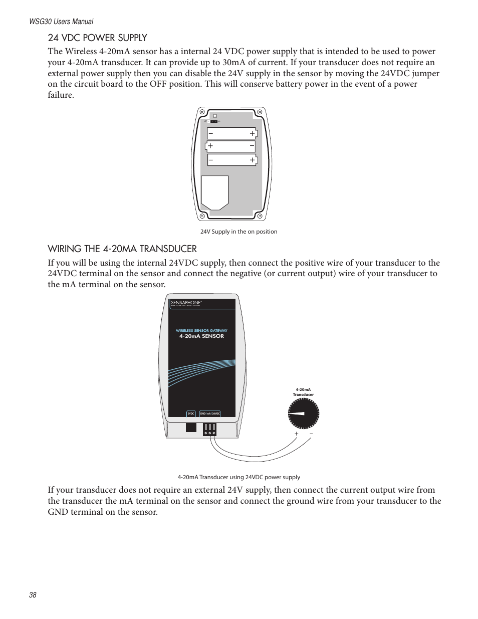 Sensaphone WSG30 System Users manual User Manual | Page 38 / 57