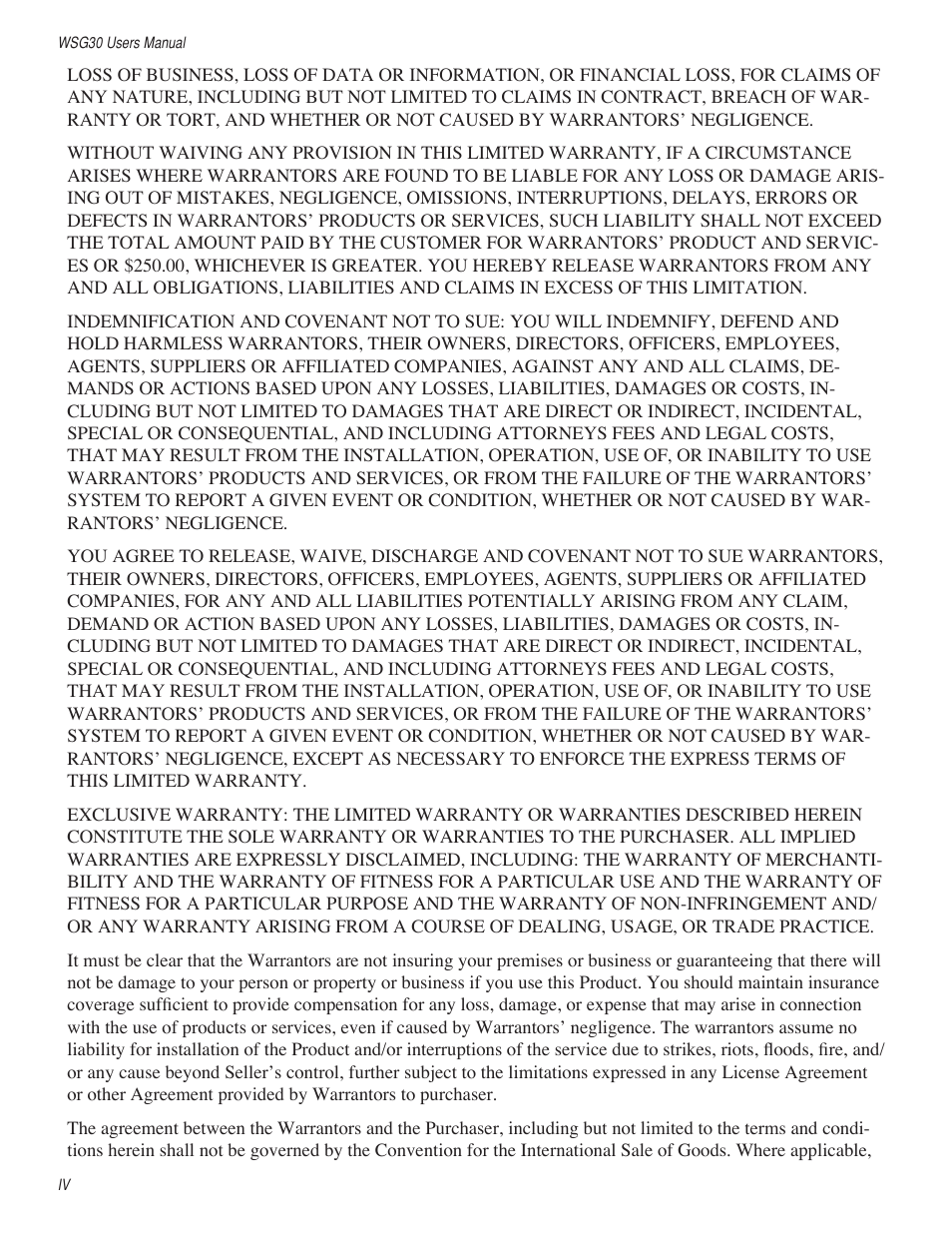 Sensaphone WSG30 System Users manual User Manual | Page 4 / 57