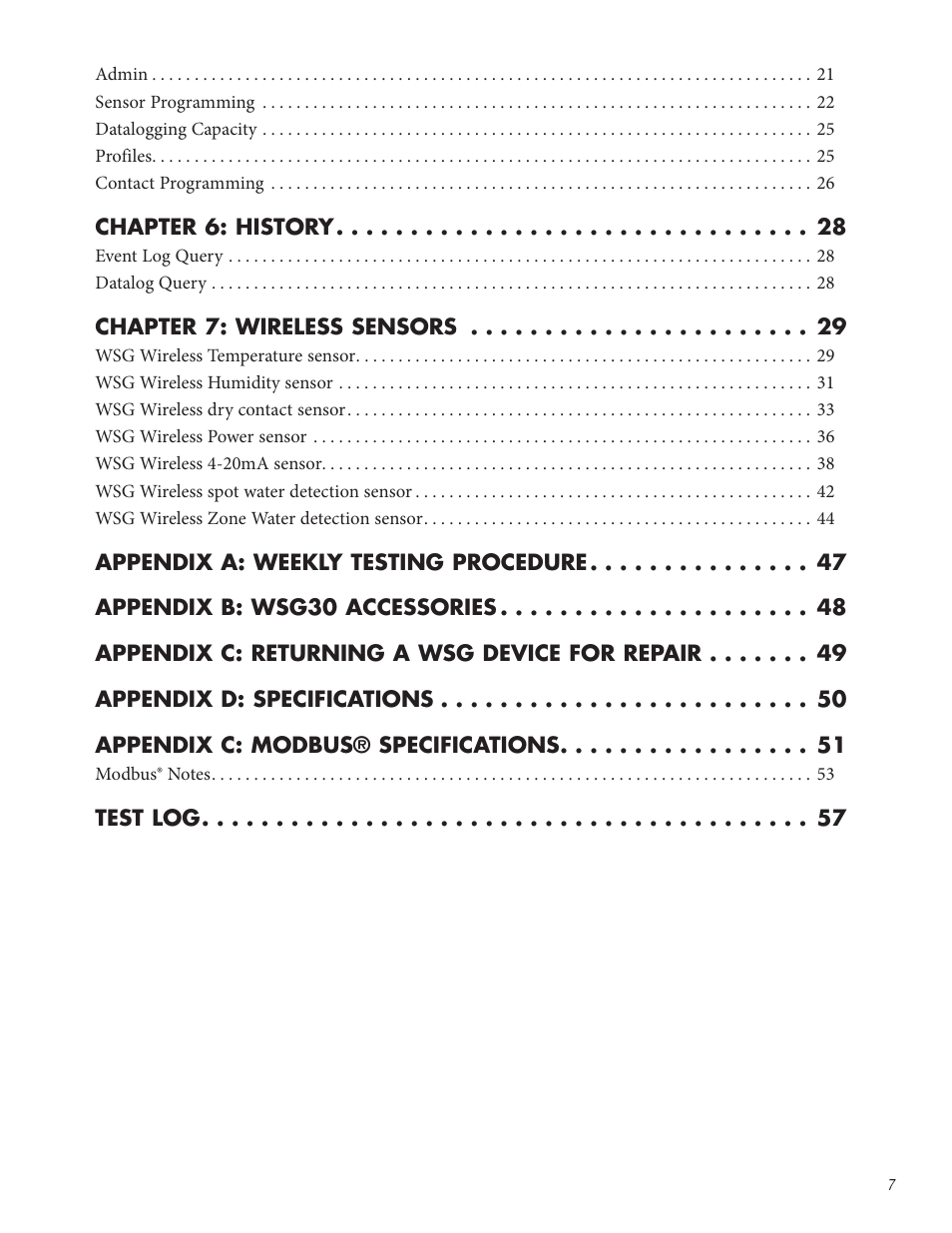 Sensaphone WSG30 System Users manual User Manual | Page 7 / 57