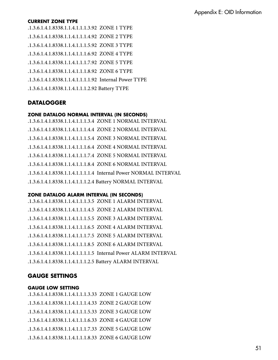 Gauge settings, Profile information, Gauge settings profile information | Sensaphone WEB600 Users manual User Manual | Page 51 / 57