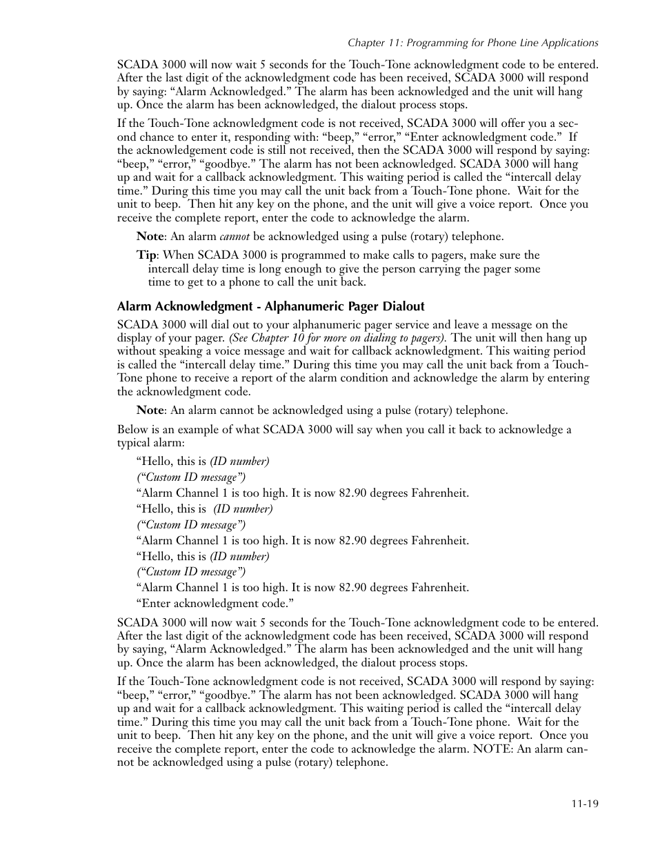 Sensaphone SCADA 3000 Users manual User Manual | Page 101 / 318