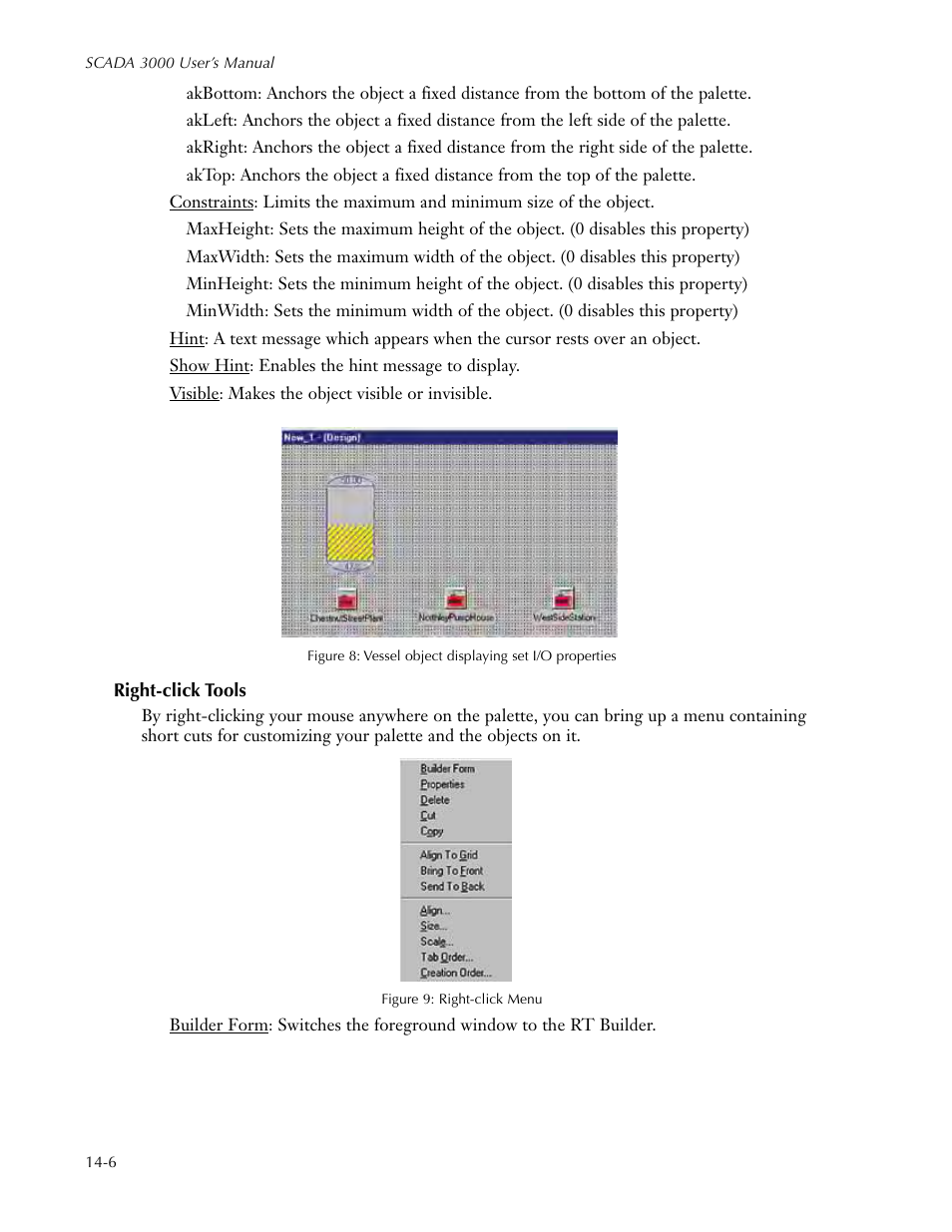 Right-click tools, Right-click tools -6 | Sensaphone SCADA 3000 Users manual User Manual | Page 130 / 318