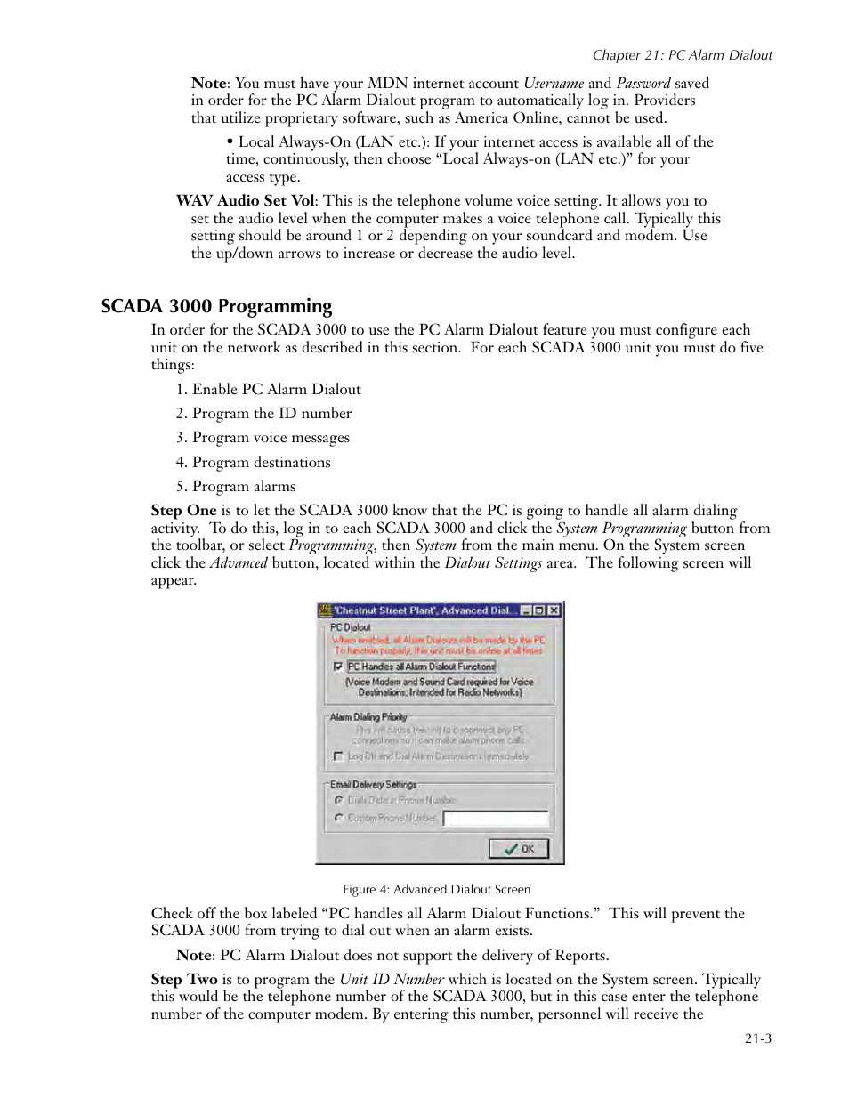 Scada 3000 programming, Scada 3000 programming -3 | Sensaphone SCADA 3000 Users manual User Manual | Page 227 / 318