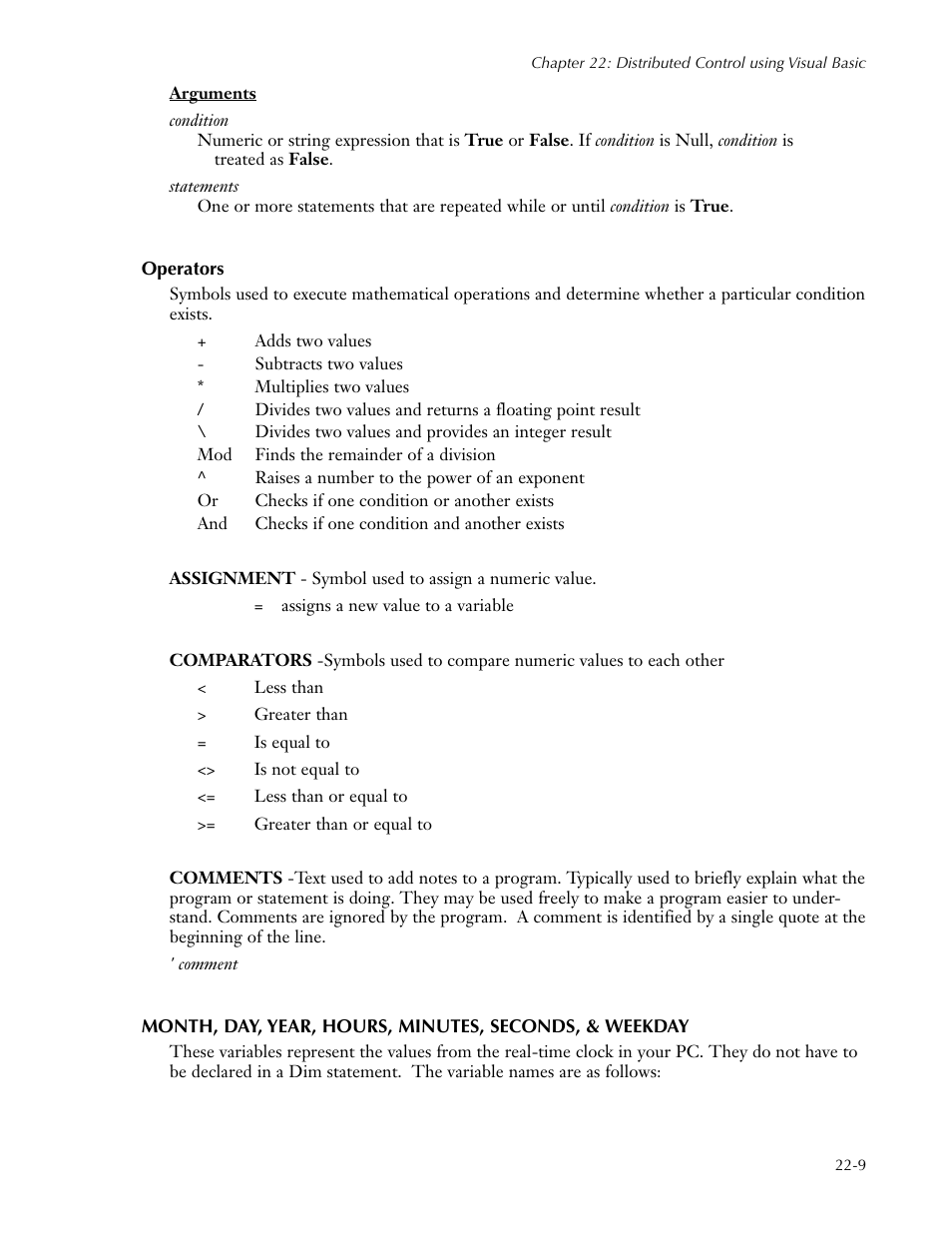 Operators | Sensaphone SCADA 3000 Users manual User Manual | Page 241 / 318