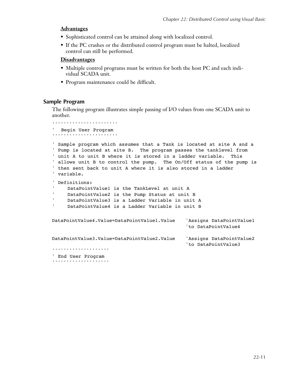 Sample program, Sample program -11 | Sensaphone SCADA 3000 Users manual User Manual | Page 243 / 318