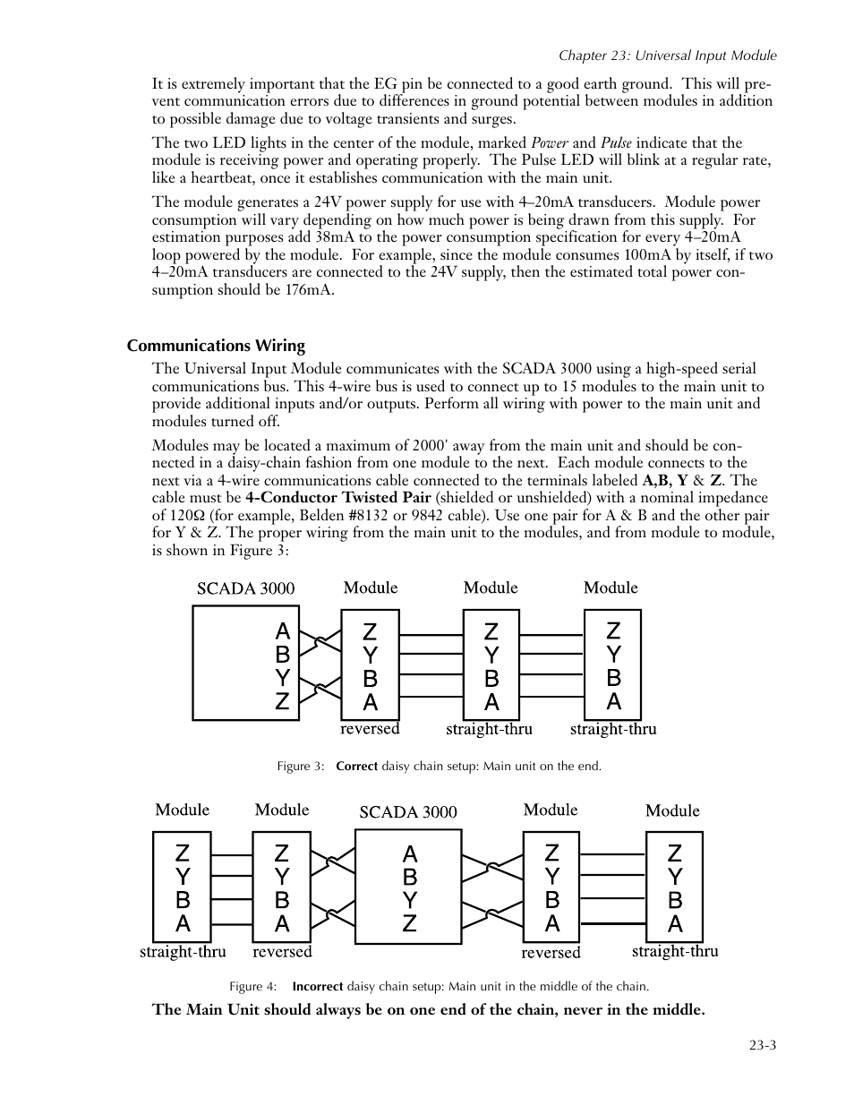 Communications wiring, Communications wiring -3 | Sensaphone SCADA 3000 Users manual User Manual | Page 247 / 318