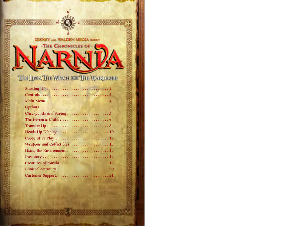 Disney The Chronicles of Narnia: The Lion User Manual | 11 pages