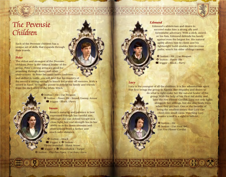 The pevensie children | Disney The Chronicles of Narnia: The Lion User Manual | Page 4 / 11