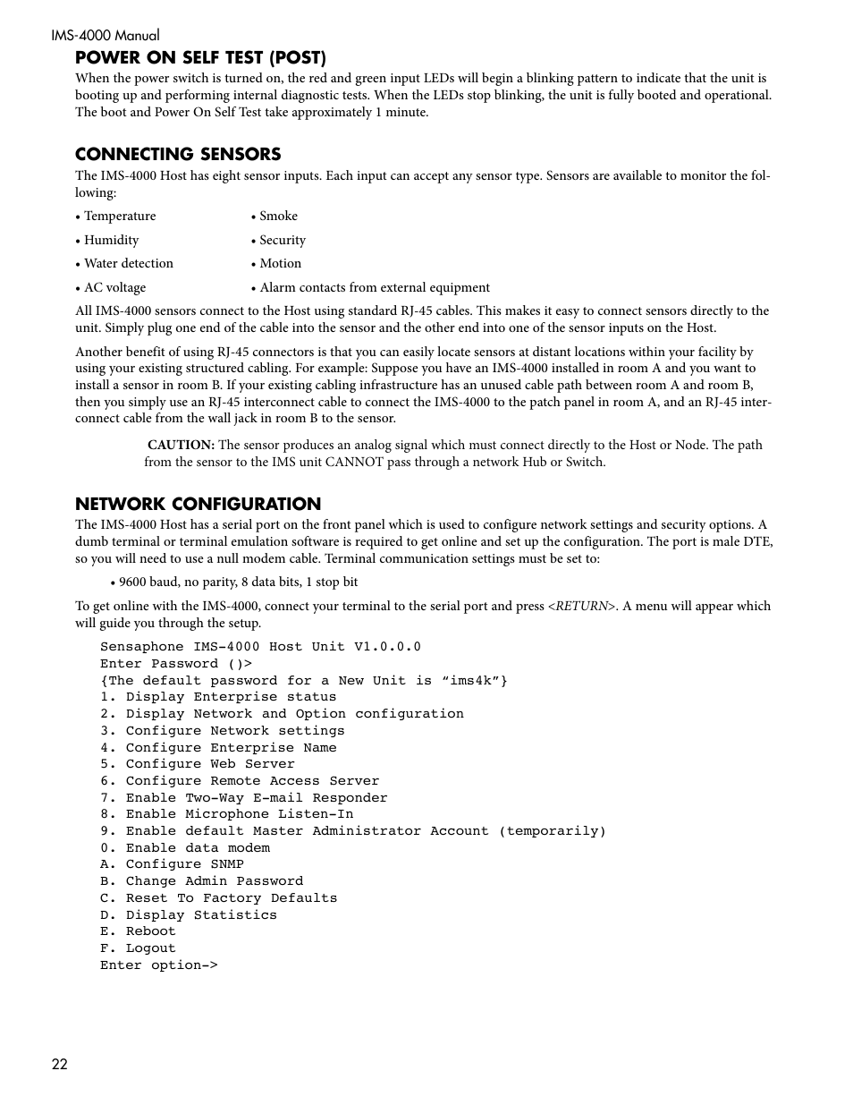 Sensaphone IMS-4000 Users manual User Manual | Page 24 / 142