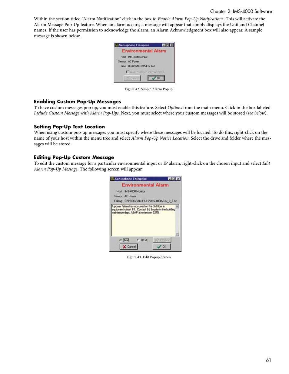 Sensaphone IMS-4000 Users manual User Manual | Page 63 / 142