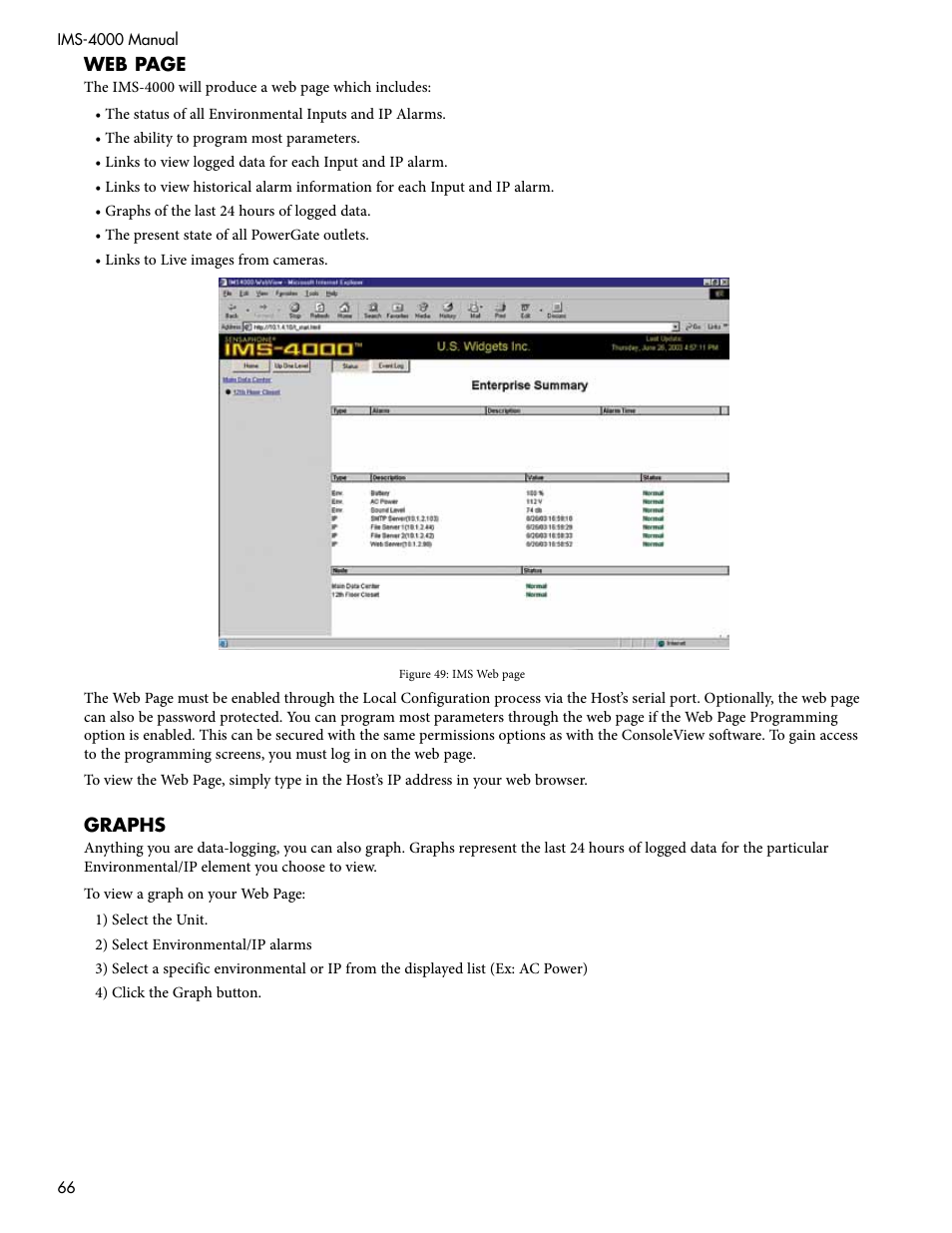 Sensaphone IMS-4000 Users manual User Manual | Page 68 / 142