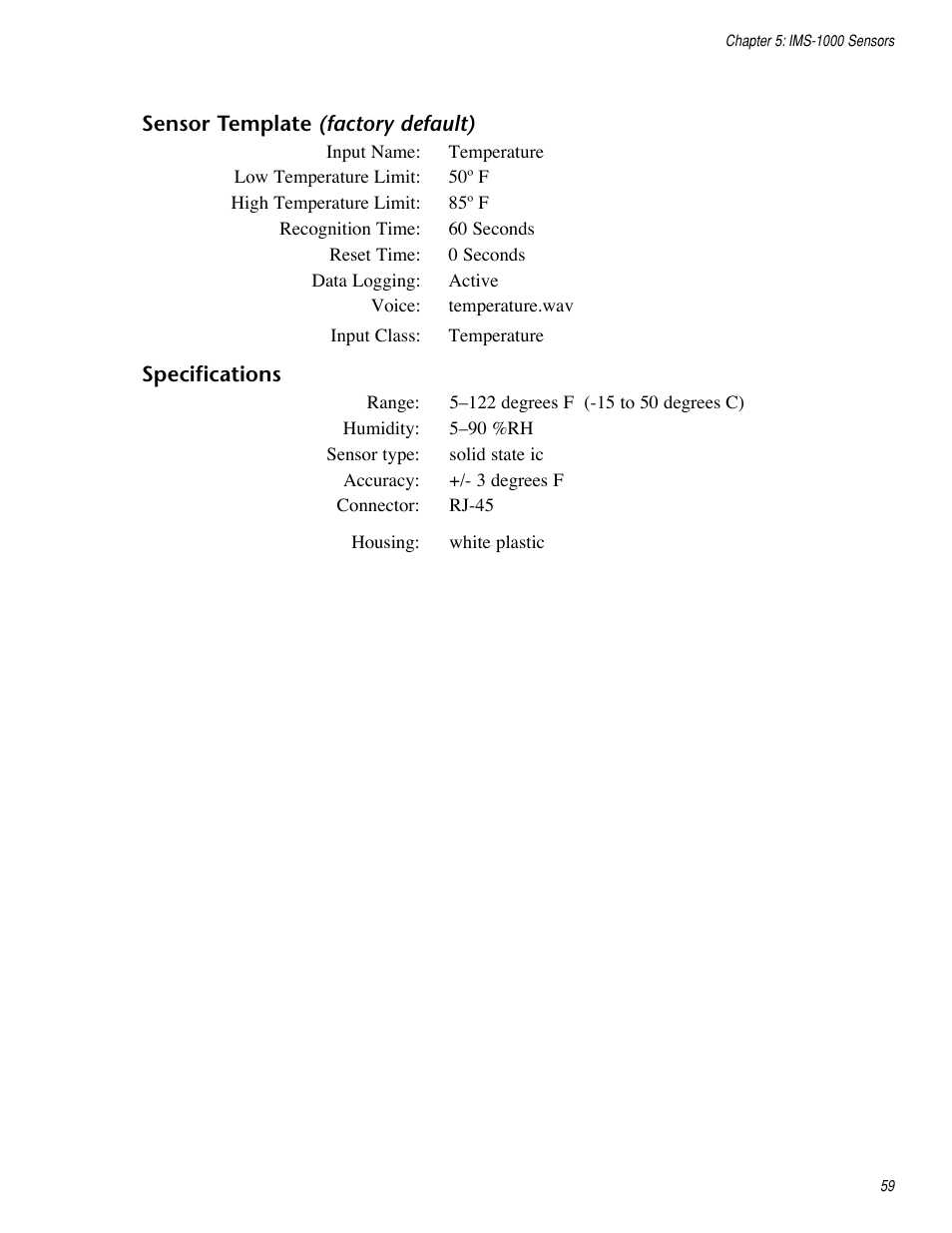 Sensaphone IMS-1000 Users manual User Manual | Page 59 / 114