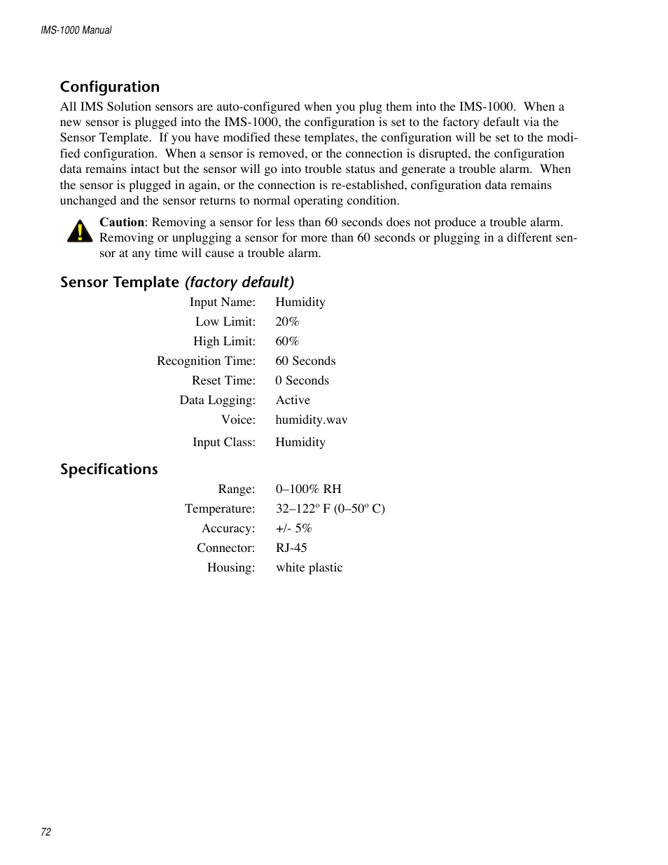 Sensaphone IMS-1000 Users manual User Manual | Page 72 / 114