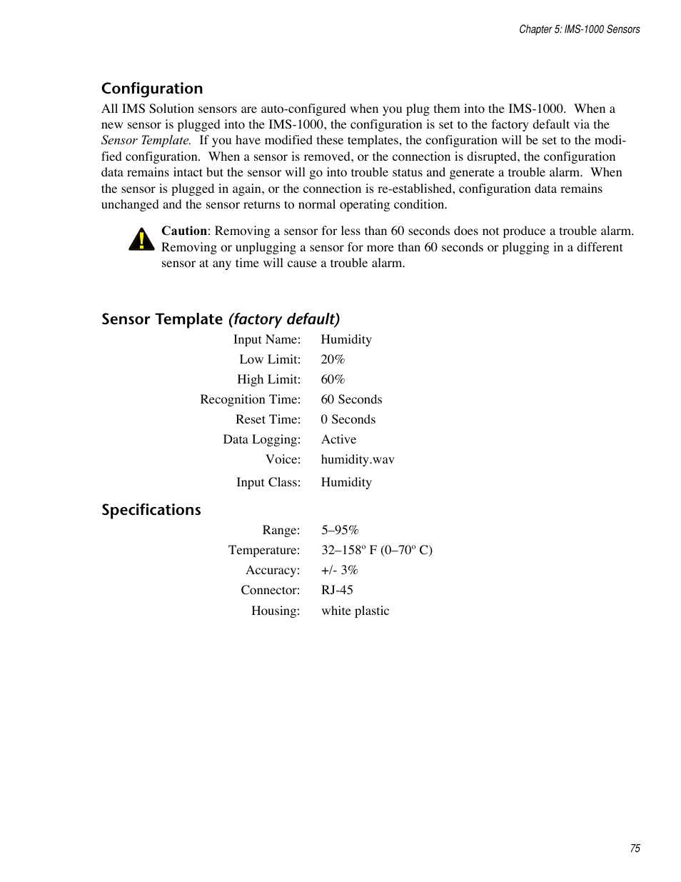 Sensaphone IMS-1000 Users manual User Manual | Page 75 / 114