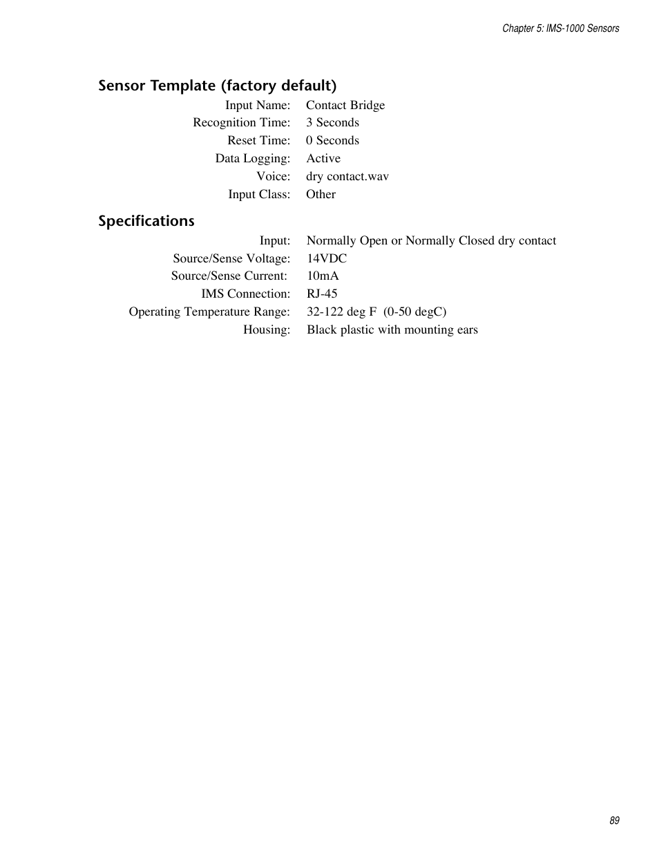 Sensaphone IMS-1000 Users manual User Manual | Page 89 / 114