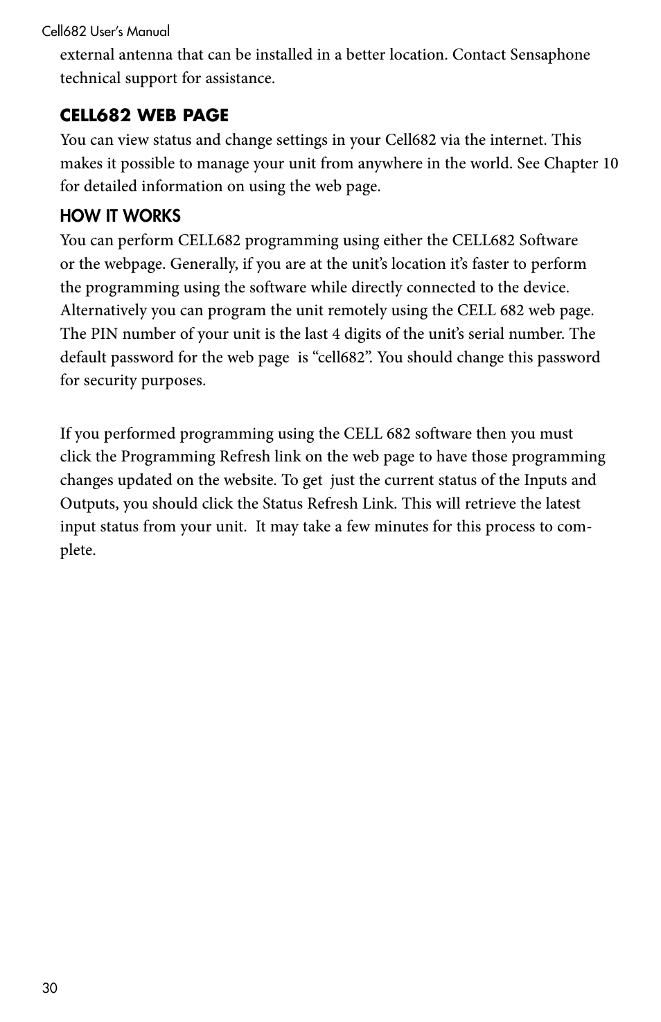 Sensaphone CELL682 User Manual | Page 32 / 88