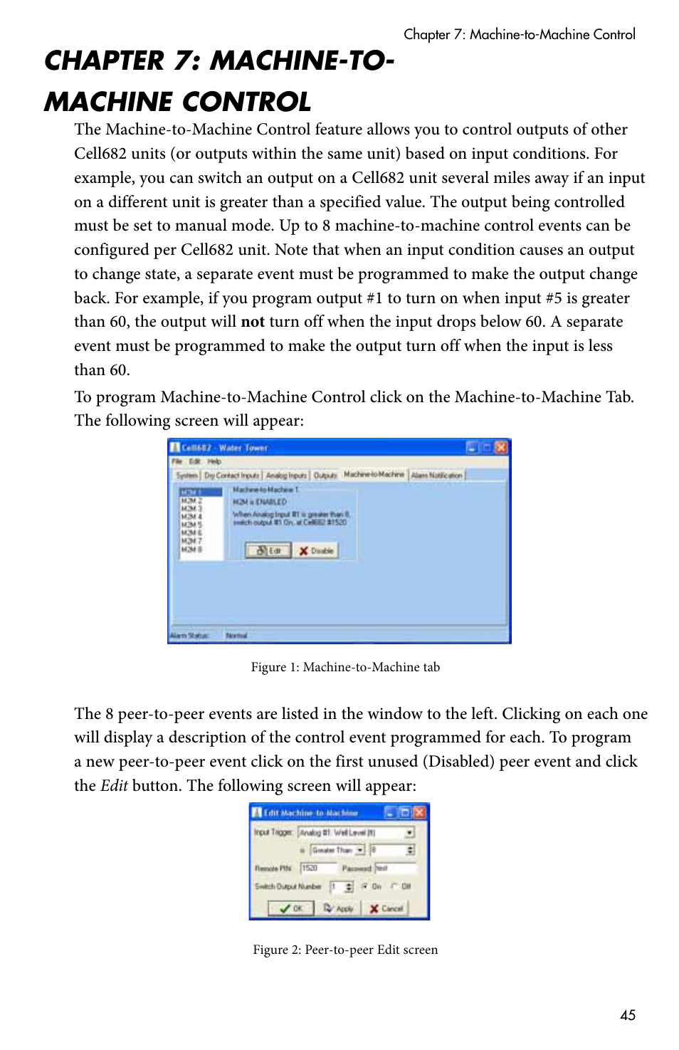 Chapter 7: machine-to-machine control, Chapter 7: machine-to- machine control | Sensaphone CELL682 User Manual | Page 47 / 88