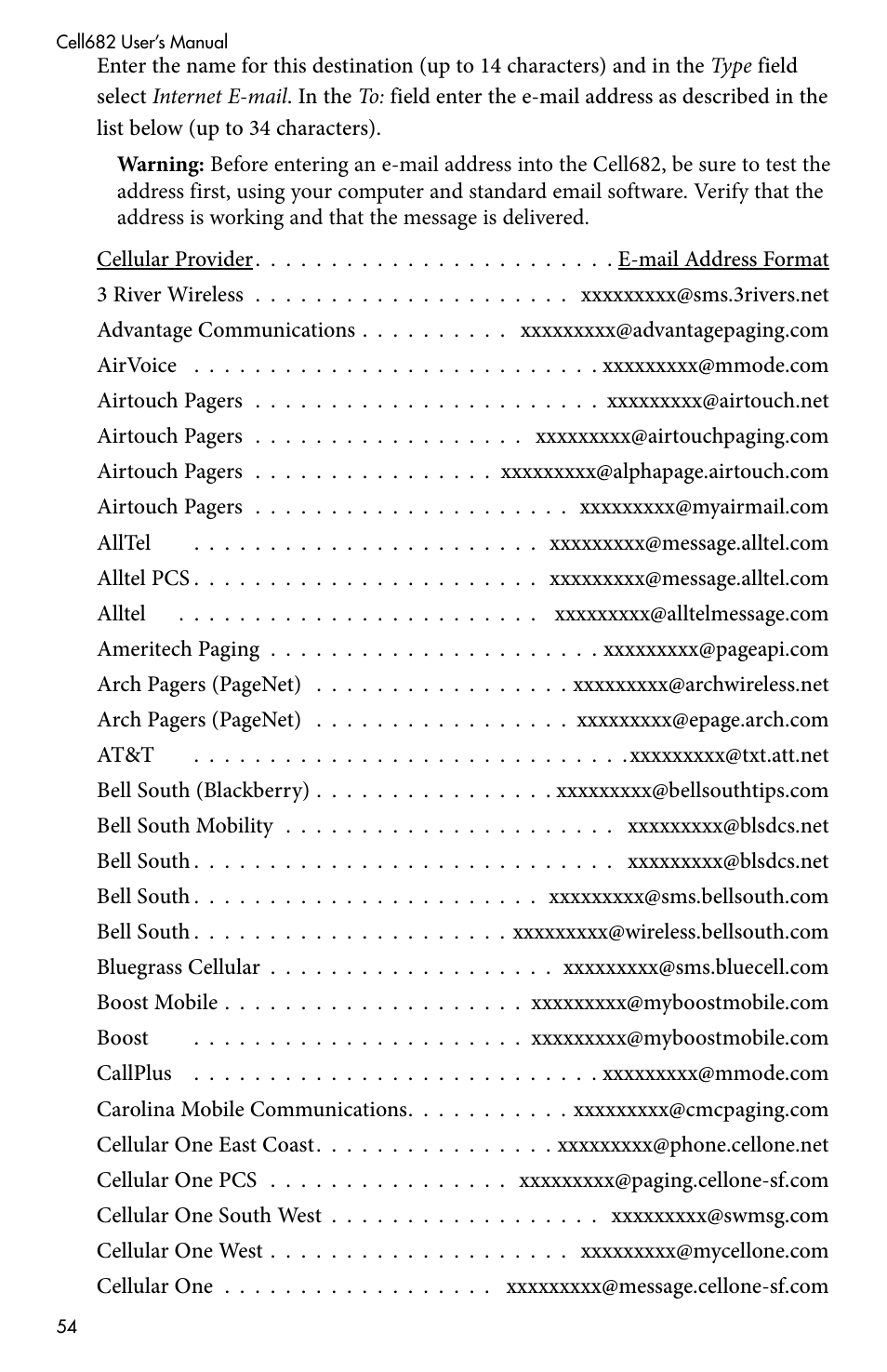 Sensaphone CELL682 User Manual | Page 56 / 88