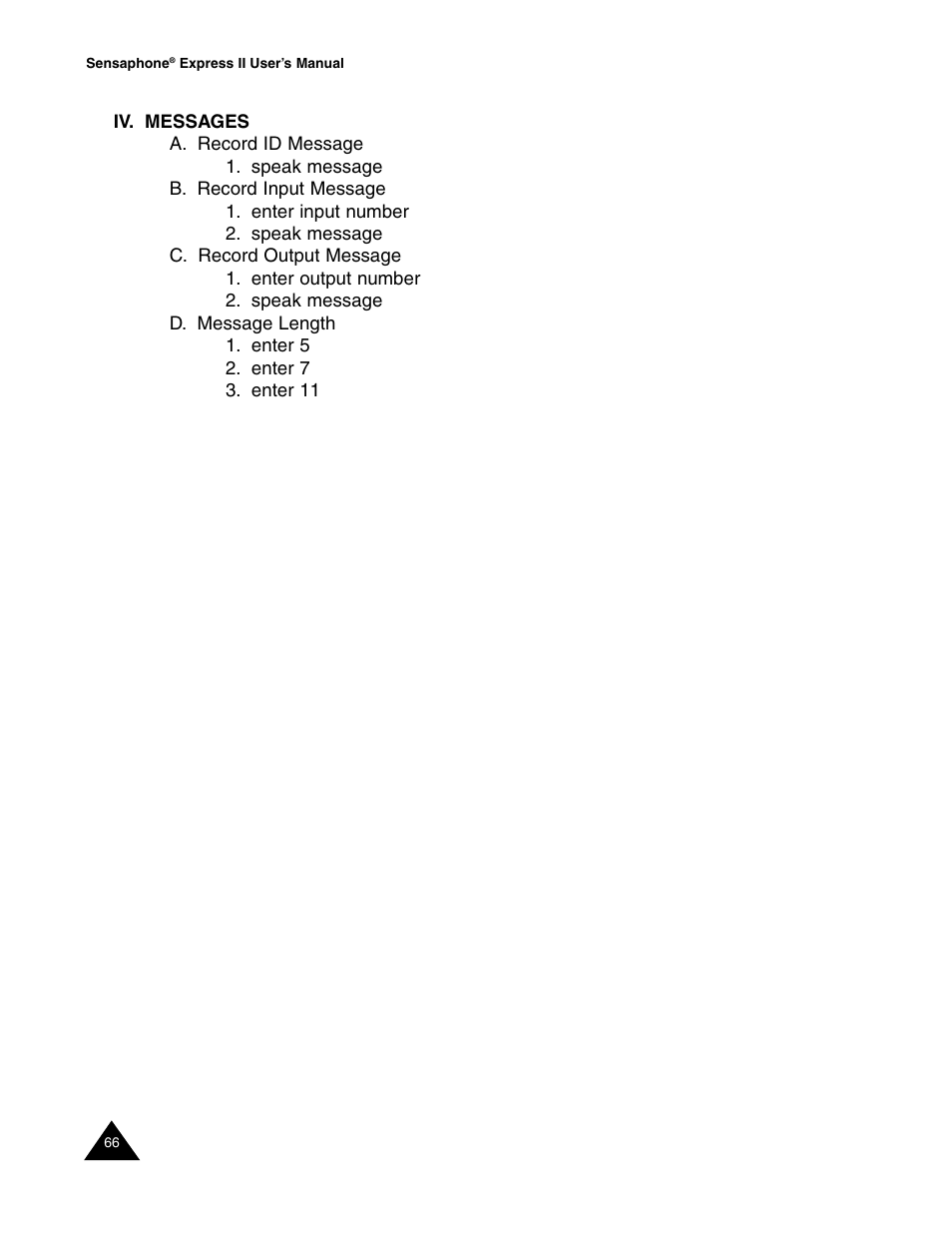 Sensaphone Express II User Manual | Page 68 / 94