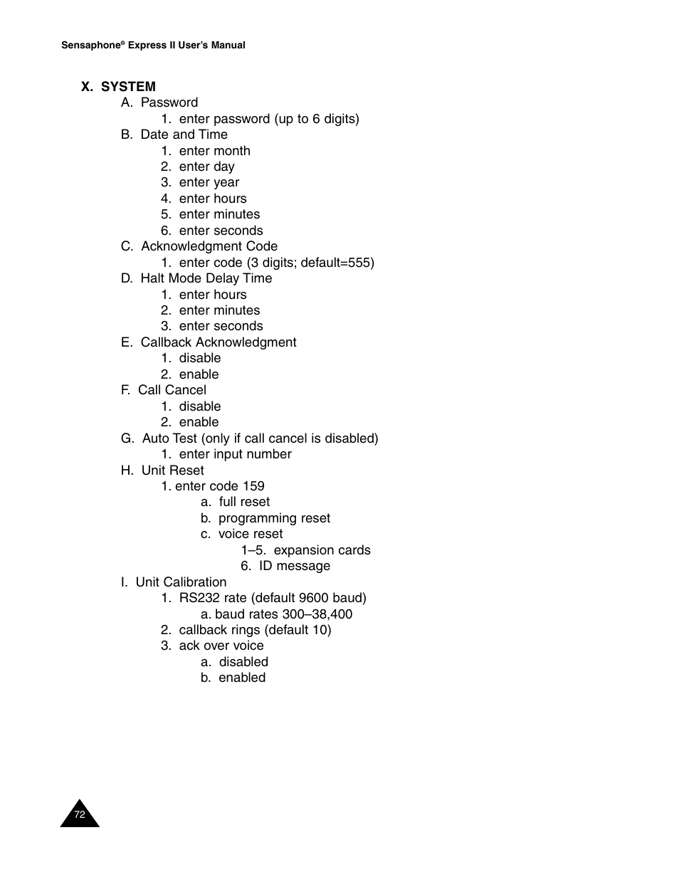 Sensaphone Express II User Manual | Page 74 / 94