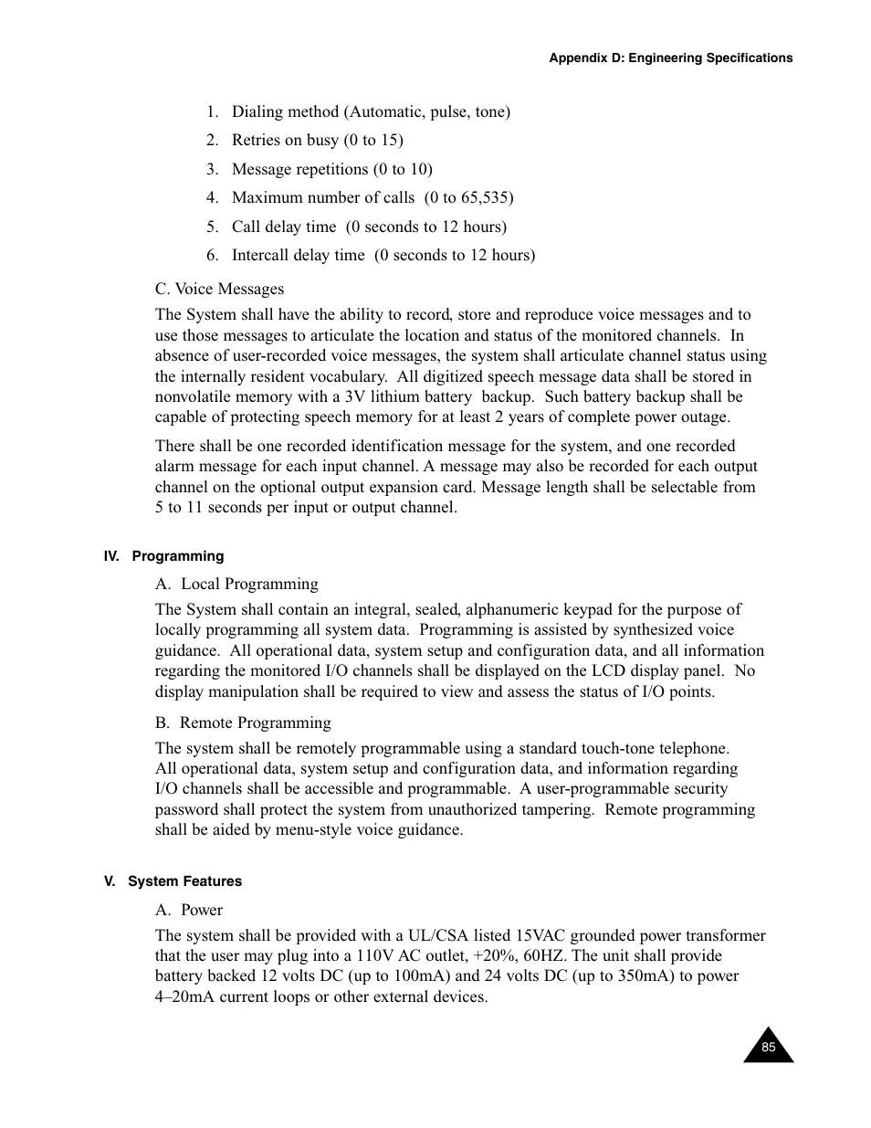 Sensaphone Express II User Manual | Page 87 / 94