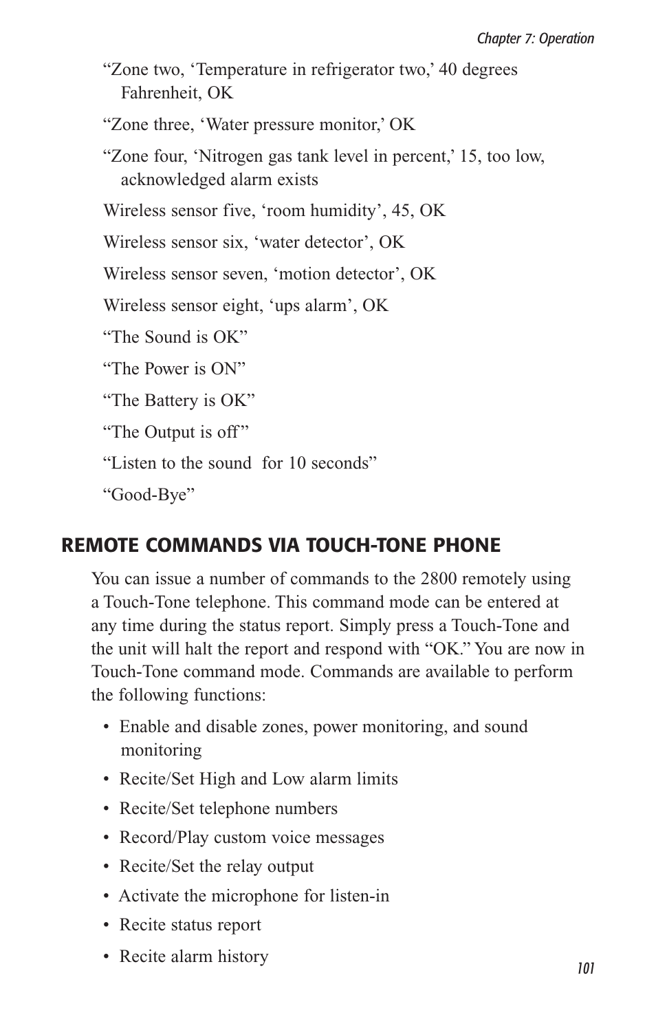 Sensaphone 2800 User Manual | Page 103 / 186