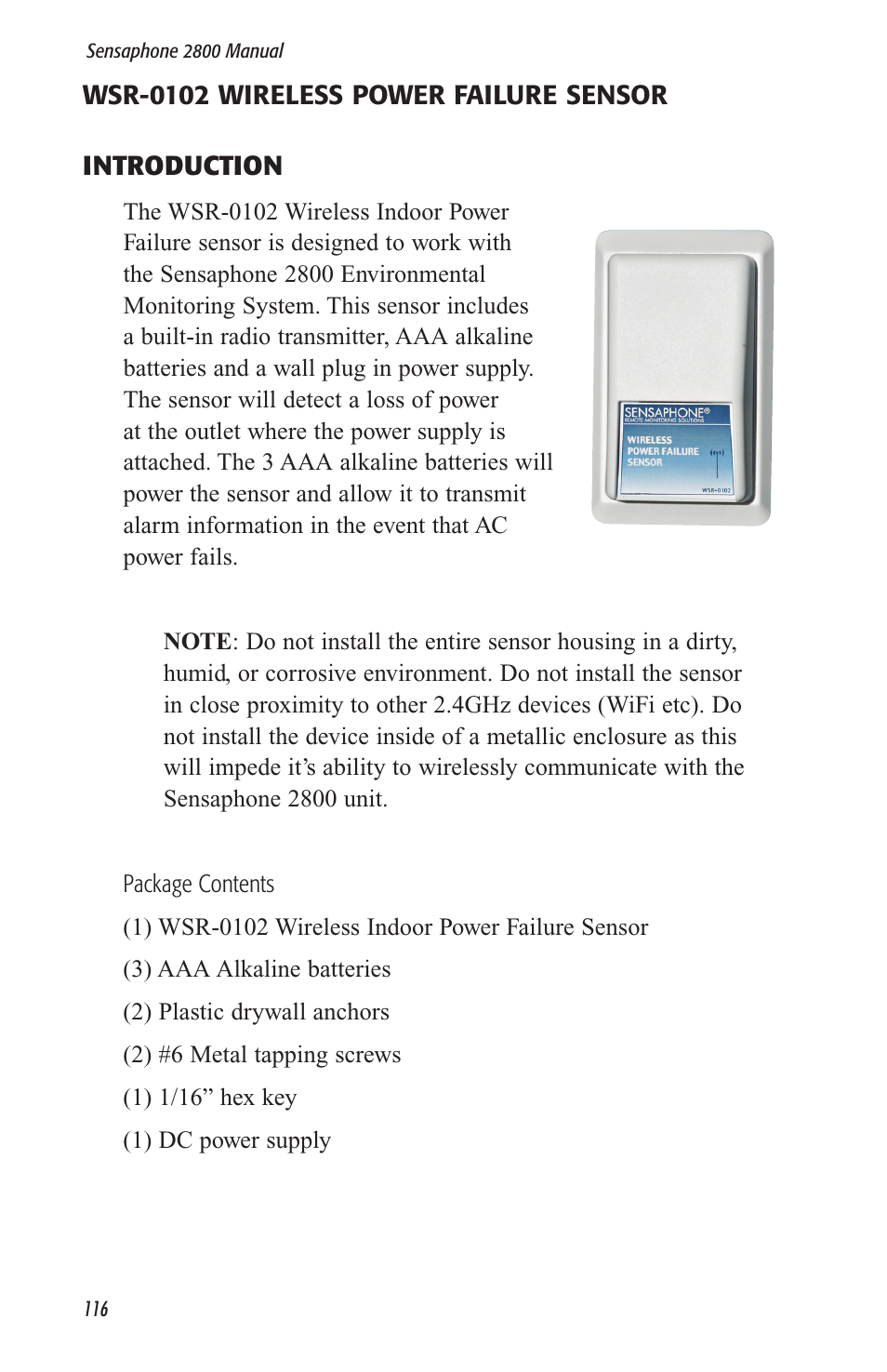 Sensaphone 2800 User Manual | Page 118 / 186