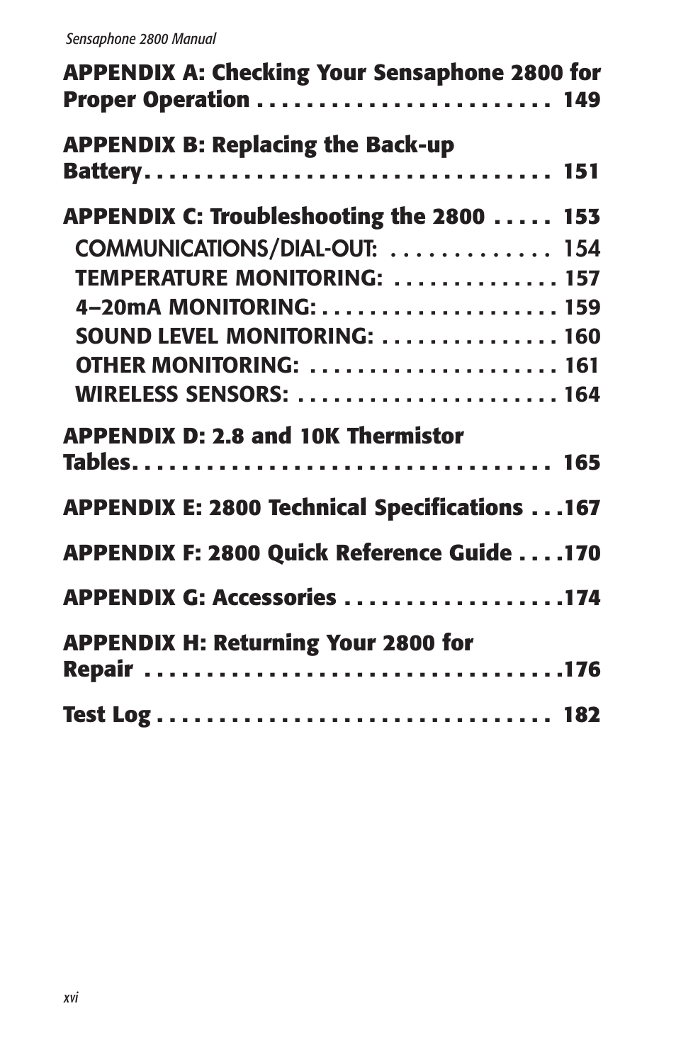 Sensaphone 2800 User Manual | Page 18 / 186