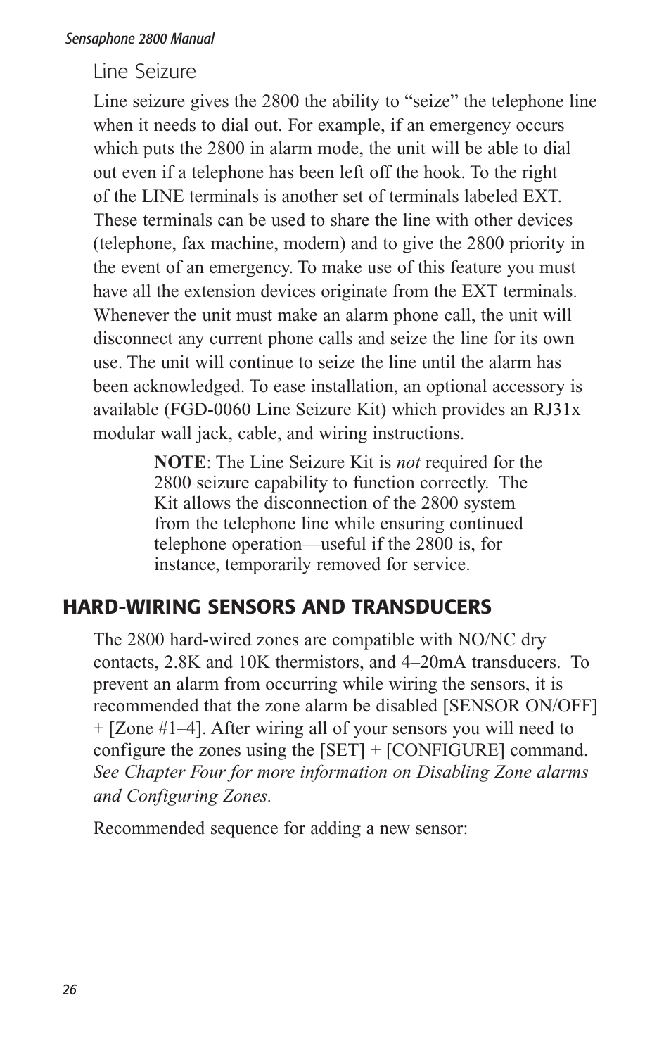 Sensaphone 2800 User Manual | Page 28 / 186