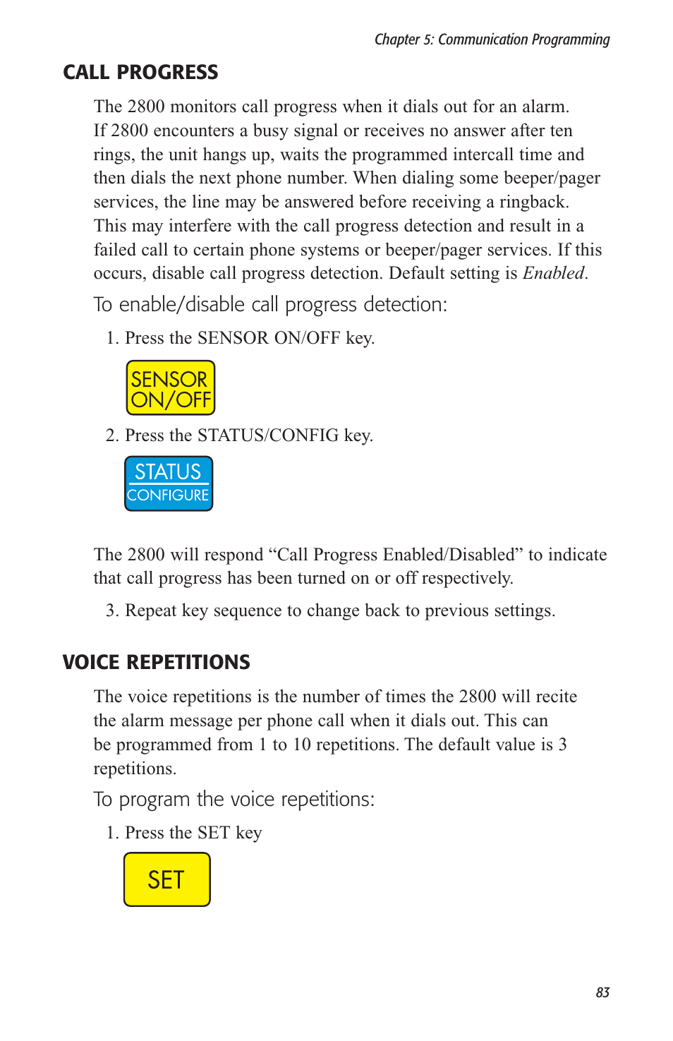 Sensaphone 2800 User Manual | Page 85 / 186