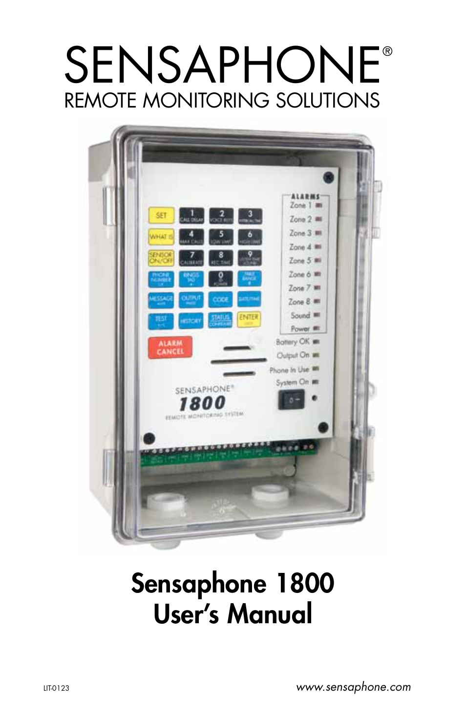 Sensaphone 1800 User Manual | 133 pages