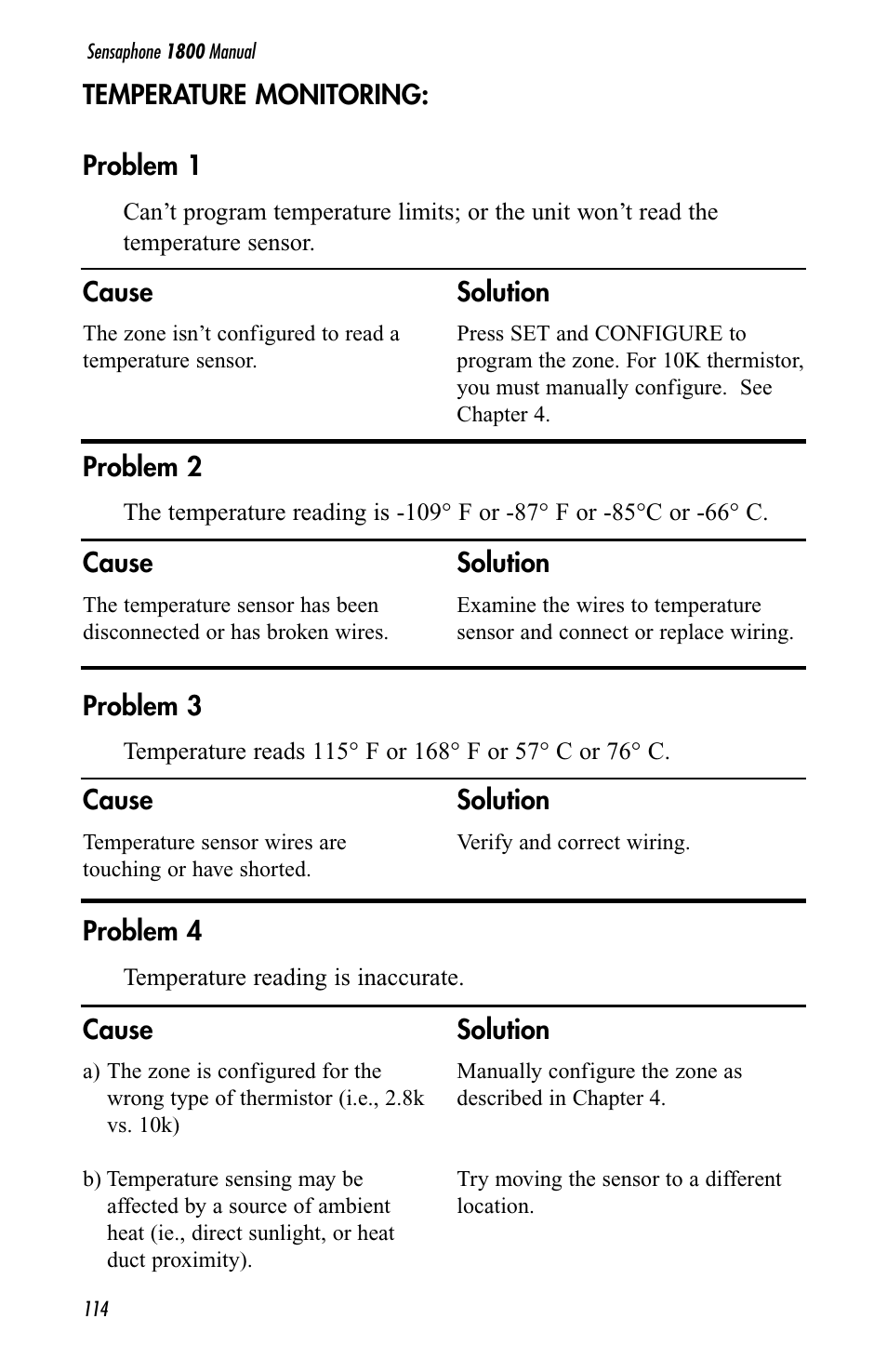 Sensaphone 1800 User Manual | Page 116 / 133