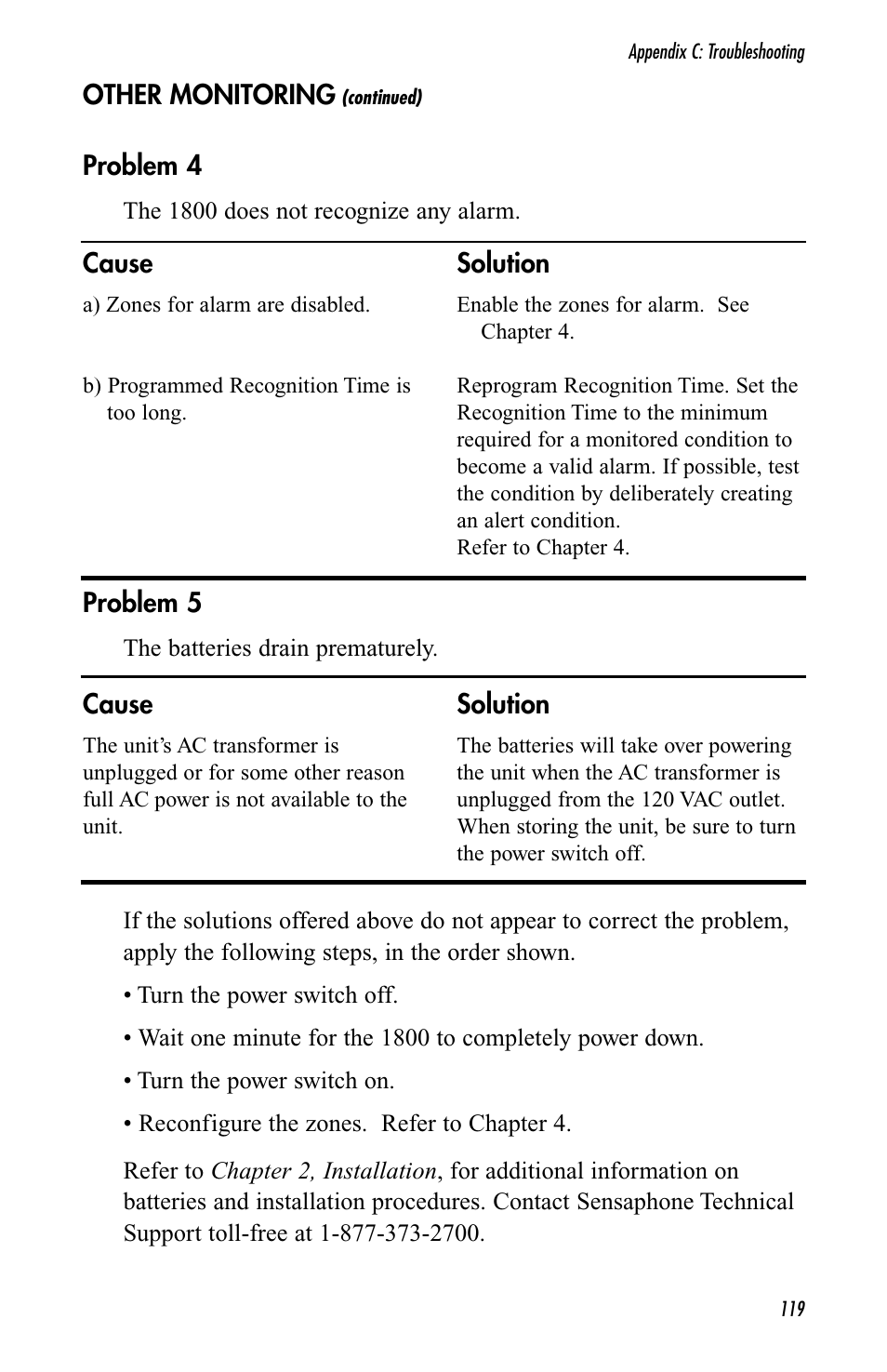 Sensaphone 1800 User Manual | Page 121 / 133