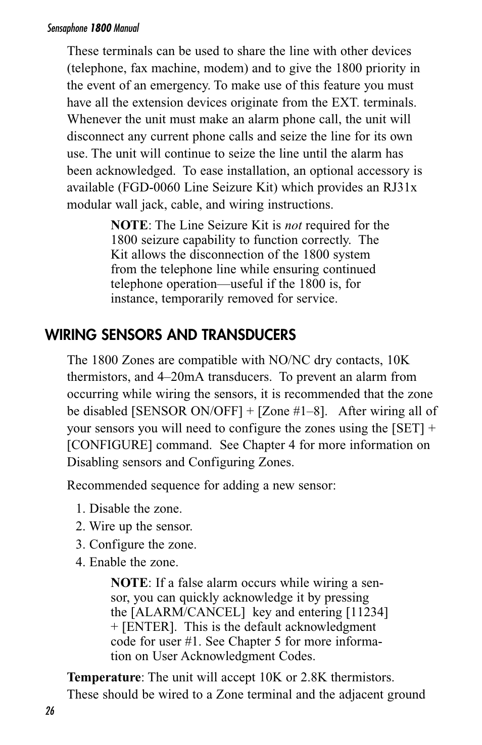 Sensaphone 1800 User Manual | Page 28 / 133