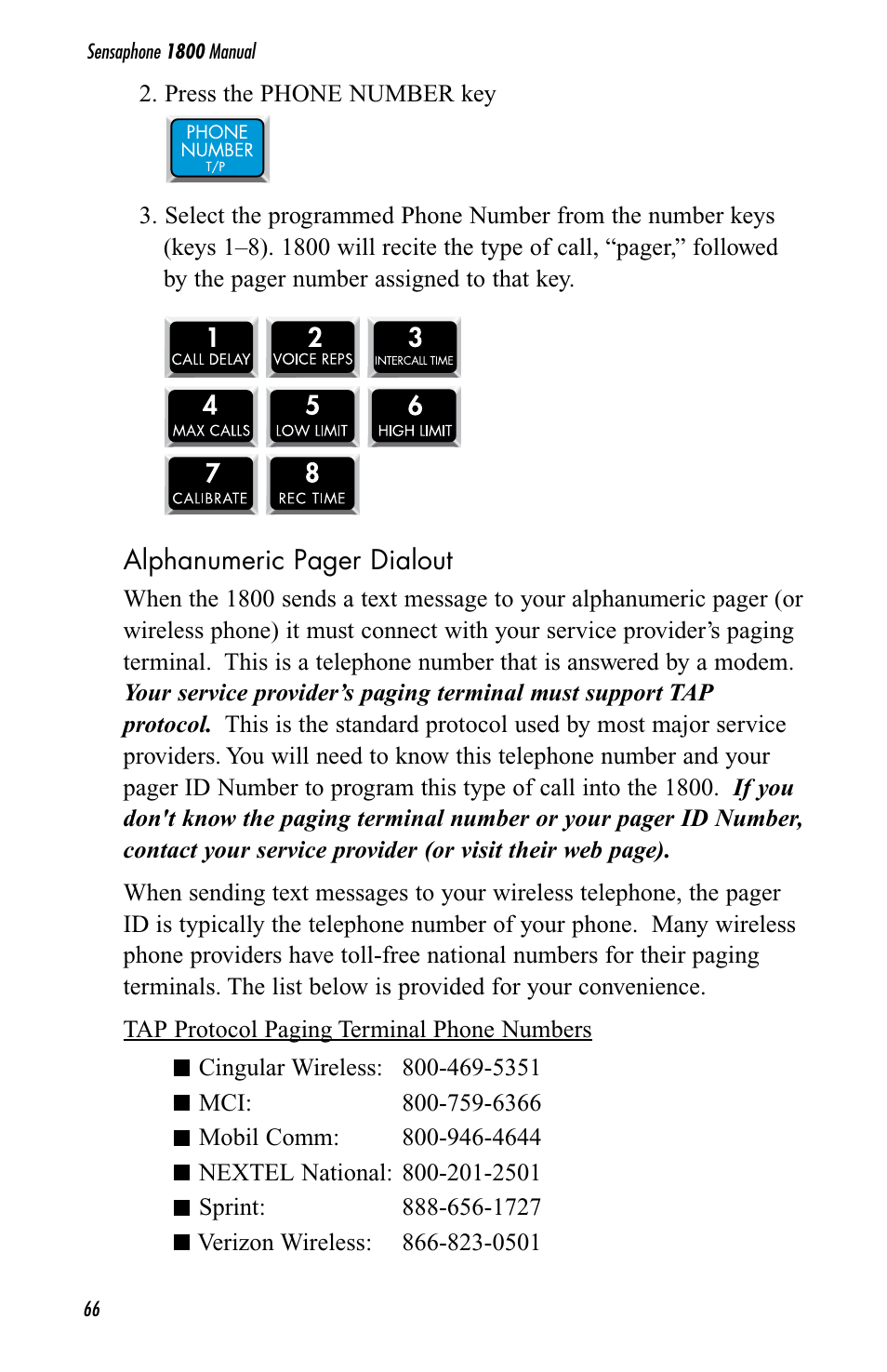 Sensaphone 1800 User Manual | Page 68 / 133