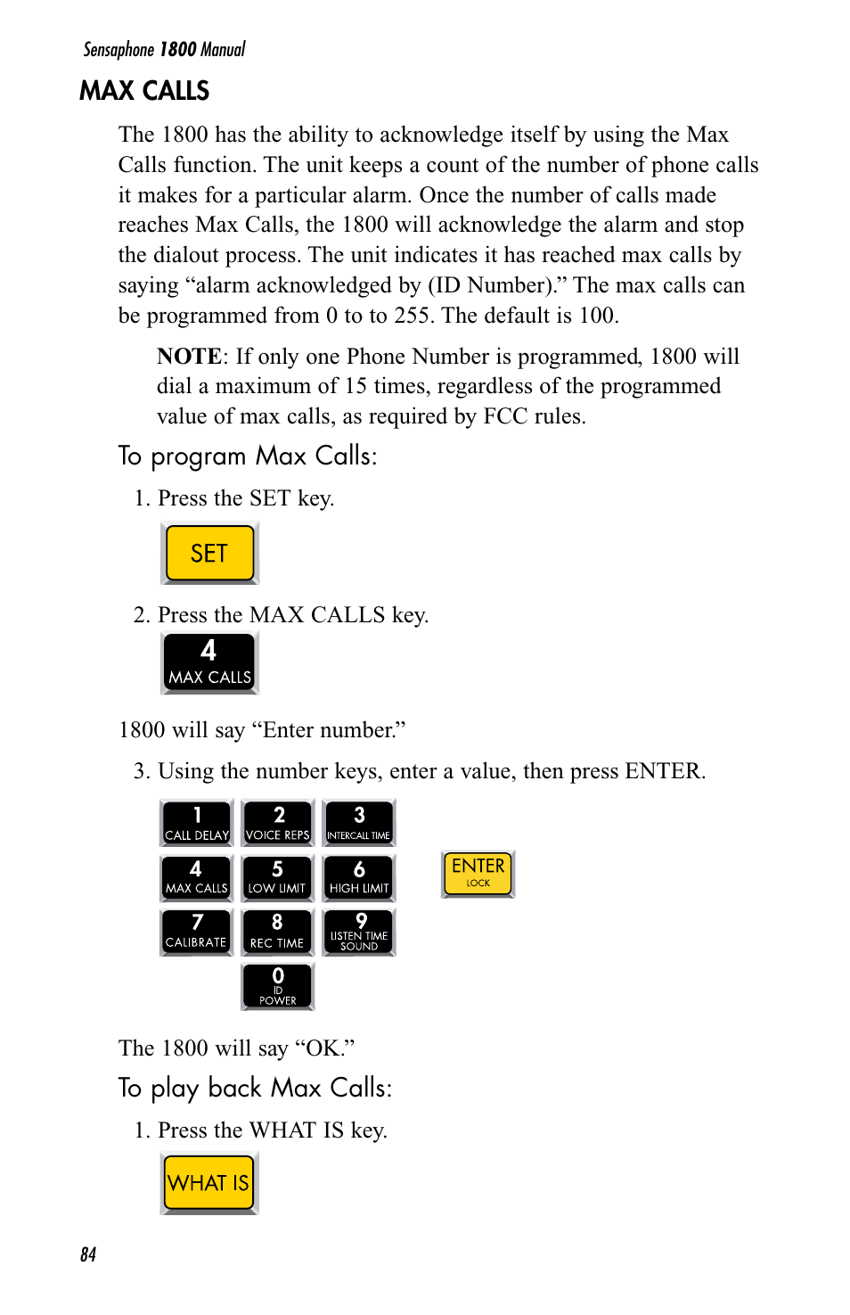 Sensaphone 1800 User Manual | Page 86 / 133