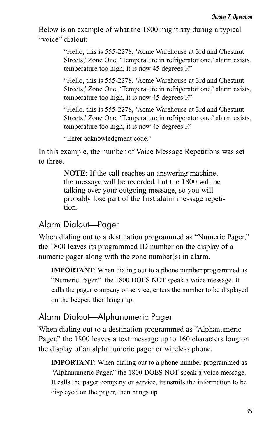 Sensaphone 1800 User Manual | Page 97 / 133