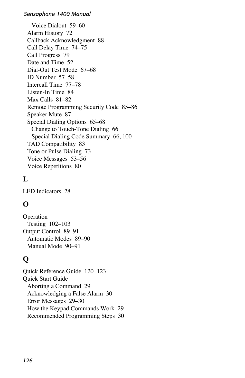 Sensaphone 1400 User Manual | Page 128 / 130