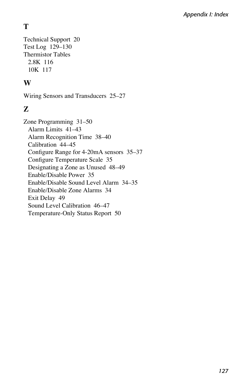 Sensaphone 1400 User Manual | Page 129 / 130