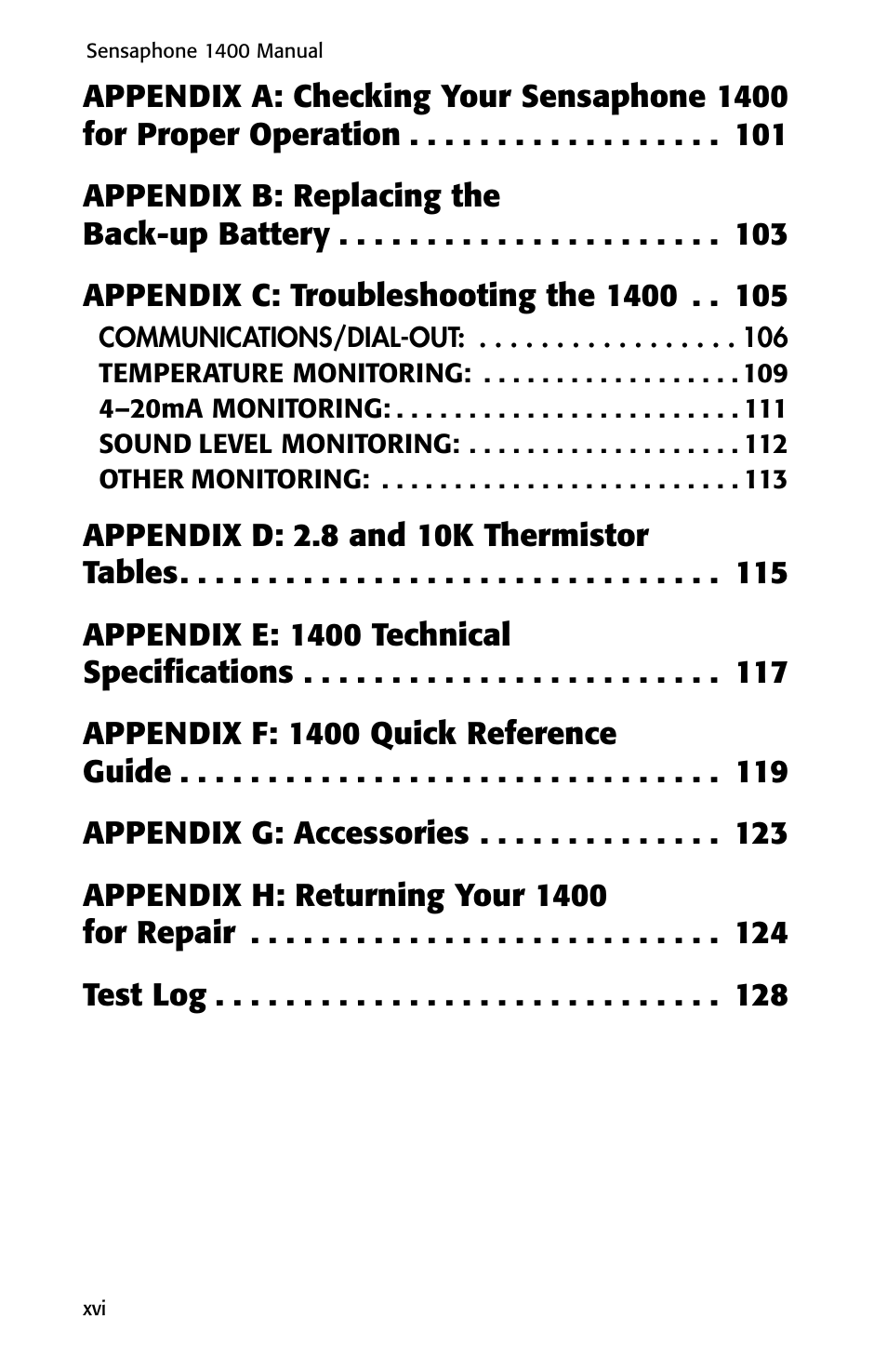 Sensaphone 1400 User Manual | Page 18 / 130