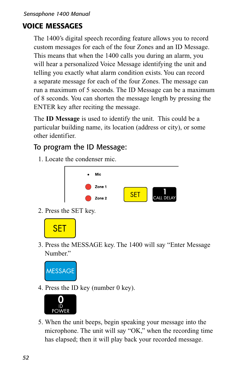 Sensaphone 1400 User Manual | Page 54 / 130