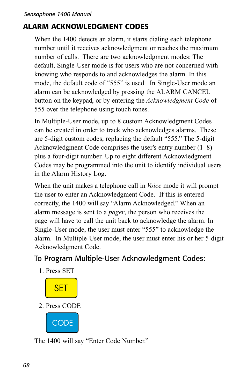 Sensaphone 1400 User Manual | Page 70 / 130