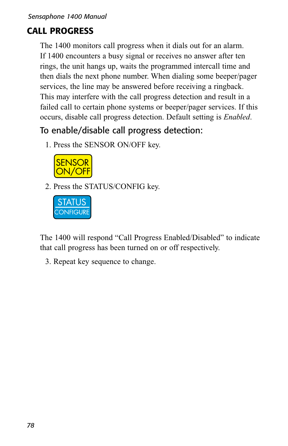 Sensaphone 1400 User Manual | Page 80 / 130