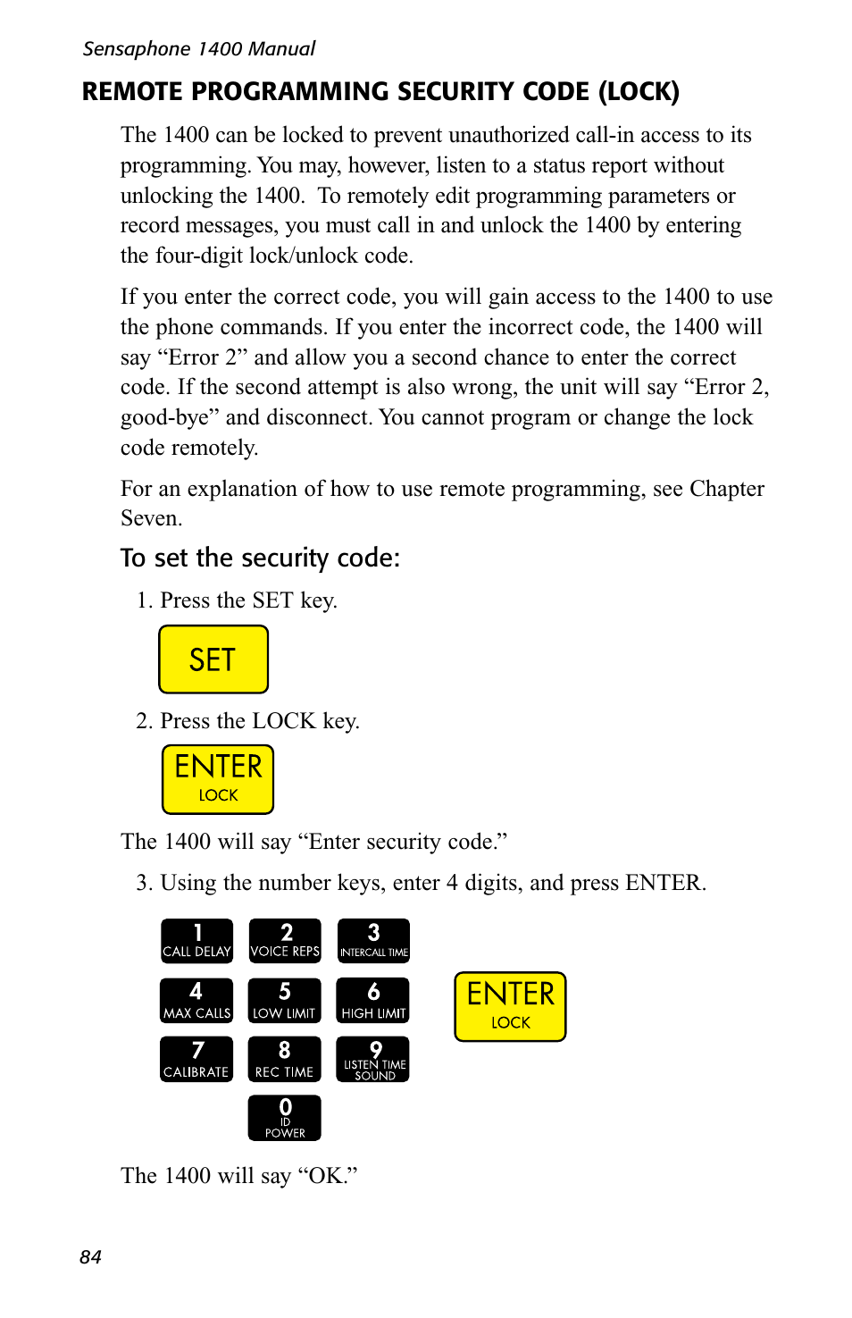 Sensaphone 1400 User Manual | Page 86 / 130