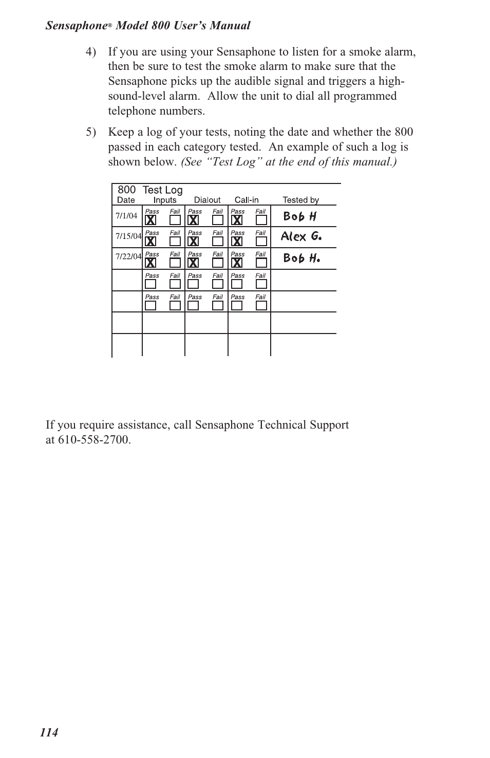 Sensaphone 800 User Manual | Page 116 / 136